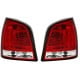 LAMPY TYLNE LED VW POLO 9N3 04.05-05.09 CZERWONE PRZEŹROCZYSTE