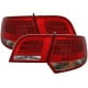 ZESTAW LAMP TUNINGOWYCH AUDI A3 SPORTBACK CZERWONE / PRZEŹROCZYSTE