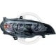 REFLEKTORY BMW X5 08-10 E70 CZARNE XENON AFS