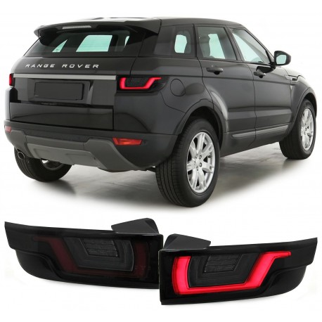 LAMPY TYLNE LED RANGE ROVER EVOQUE_2011+ CZARNE / DYMIONE LIGHTBAR