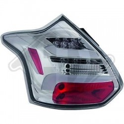 LAMPY TYLNE LED FORD FOCUS 11-14 CHROM