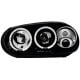 REFLEKTORY VW GOLF IV 97-04 CZARNE Z RINGAMI