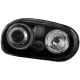 REFLEKTORY VW GOLF IV 97-04 CZARNE Z RINGAMI