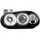 REFLEKTORY CCFL VW GOLF IV 97-04 Z RINGAMI CZARNE