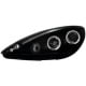 REFLEKTORY PEUGEOT 307 01-04.05 RINGI CZARNE