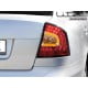 LAMPY TYLNE LITEC SKODA OCTAVIA SEDAN 1Z 08+ CZERWONE/PRZEŹROCZYSTE