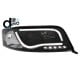 D-LITE EVO REFLEKTORY AUDI A6 4B 01-04 Z ŚWIATŁAMI DO JAZDY DZIENNEJ CZARNE